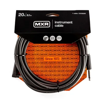 Інструментальний кабель MXR Standard Instrument Cable Straight/Right 6m (DCIS20R)