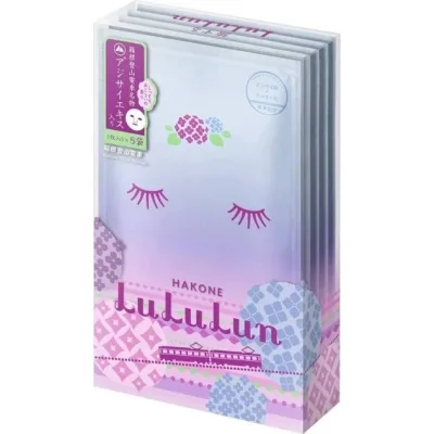 Маска для обличчя Lululun Face Mask Hakone Hydrangea Інтенсивно зволожуюча З екстрактом гортензії 1 шт х 5 уп (4582305068115)