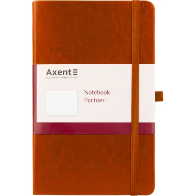 Блокнот Axent Partner Lux, 125х195, 96арк, кл, коричневий (8202-19-A)