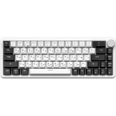 Клавіатура GamePro Asgard Valhalla MK210W Pro 65 RGB Wireless/Bluetooth/USB White (MK210W Pro)