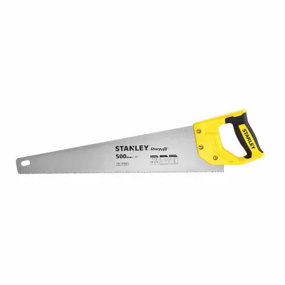 Ножівка Stanley SHARPCUT із загартованими зубами, L=500мм, 7 tpi (STHT20367-1)