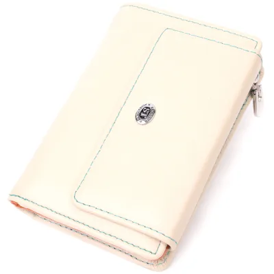 Гаманець ST Leather З натуральної шкіри Білий (22500)