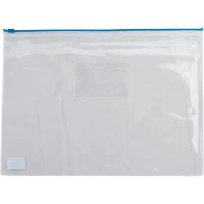 Папка на блискавці Buromax А5, plastic zipper blue (BM.3947-02)