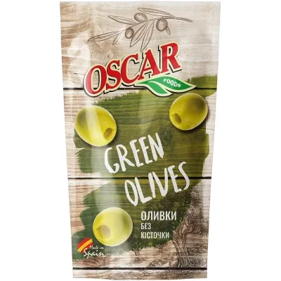 Овочева консервація Oscar foods Оливки без кісточки 185 г (8413552052441)