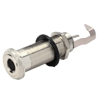 Вихідний роз'єм для гітари Paxphil Cylinder Flush Mount Jack (Chrome) (LJ-20/2P CR)