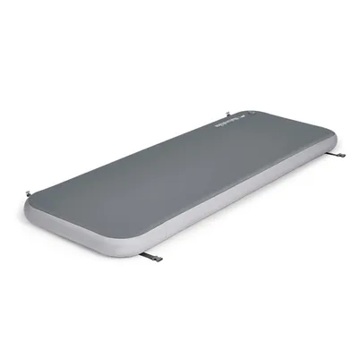 Матрац кемпінговий надувний одномісний Naturehike CNK2550WS039, 192x70x10 см, сірий із ручним насосом