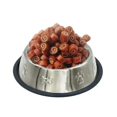 Ласощі для собак Lucky Star Міні-роли з м'яким м'ясом качки та тріски 1-2 см 500 г (4820144201189)