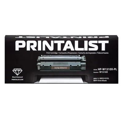 Тонер-картридж Printalist HP LJ 4003/4103, MFP 4103 Black / W1510X 9,7K (HP-W1510X-PL)