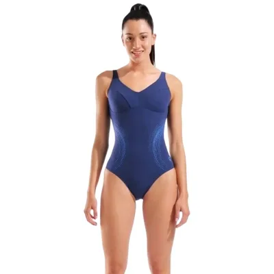 Купальник Arena Shimmering Swimsuit U Back 010810-708 синій 40 (3468337757627)