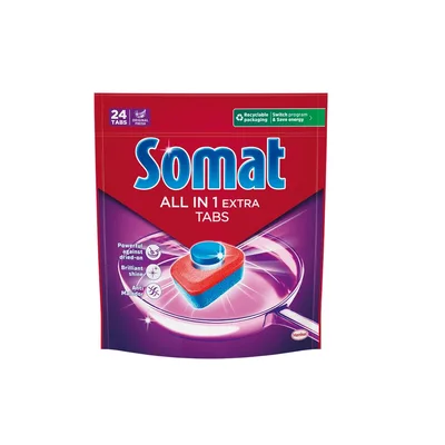 Таблетки для посудомийних машин Somat All in 1 Extra 24 шт. (9000101809466)