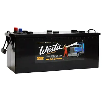 Акумулятор автомобільний Westa 6CT-190 А (3) Pretty Powerful