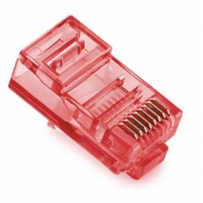 Конектор RJ45 cat.5e UTP 8P8C Red 100 шт Merlion (05357)