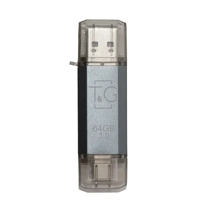 Флеш-накопичувач USB 3.0 64GB Type-C T&G 009 Star Series Silver (TG009TC-64GSL3)