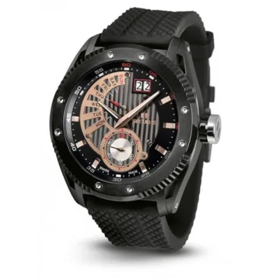 Наручний годинник Seculus 9535.2.7004P black, ipb, black silicon