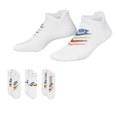 Шкарпетки Nike W NK EVERYDAY PLUS LTWT NS 3PR DH5474-902 38-42 3 пари Білі (195244784264)