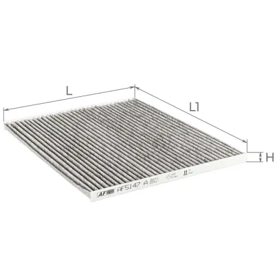 Фільтр салону ALPHA FILTER AF5147a
