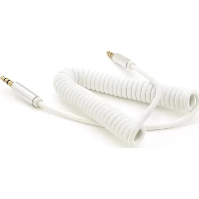 Кабель мультимедійний 3.5mm M to 3.5mm M 1.5m 90° corner white Voltronic (YT-AUXSGJ(M)/(M)-1.5-W)