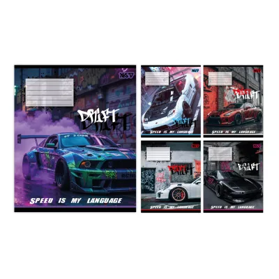 Зошит Yes Drift А5 24 аркуша клітинка (768884)
