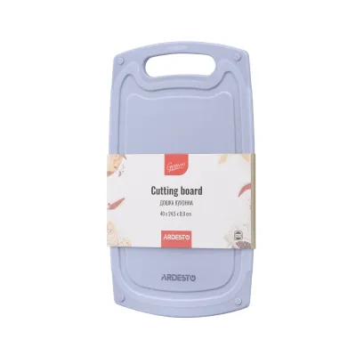 Дошка для нарізання ARDESTO Gemini 40 х 24.5 х 0.9 см пластик, сірий (AR1440GR)