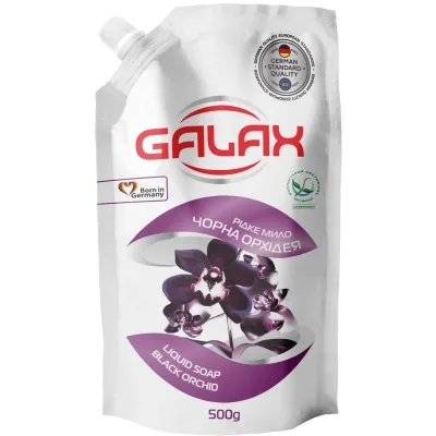 Рідке мило Galax Чорна орхідея Дой-пак 500 г (4823128000877)