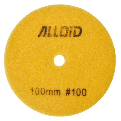 Круг зачистний Alloid Pro, алмазний, шліфувальний, на липучці, HEXAGON, 100мм, зерно 100 (DD-63386)