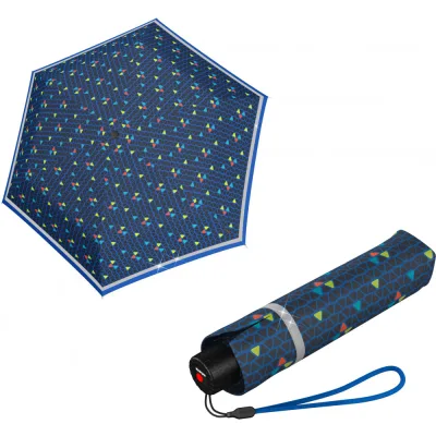 Парасоля Knirps Rookie Manual Triple Blue Reflective (Kn95-6050-8539)