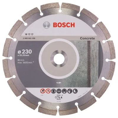 Диск пильний Bosch Standard for Concrete 230-22.23, по бетону (2.608.602.200)