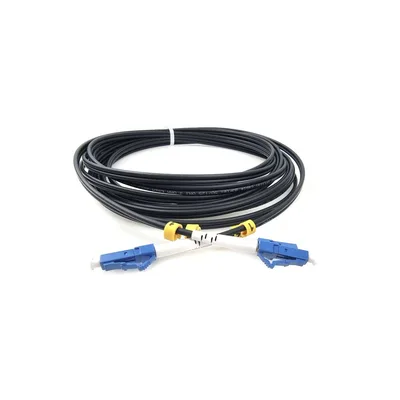 Оптичний патчкорд LC/UPC-LC/UPC, Multimode (50/125, OM3), LSZH, Duplex, Black, 5m Eserver (ES-LC-LC/UPC-5-MM-D)
