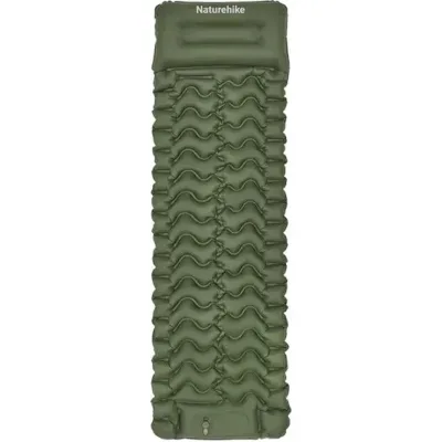 Матрац надувний Naturehike CNK2550WS019, 200х60х6.5 см, зелений із мішком для надування (6977465869630)