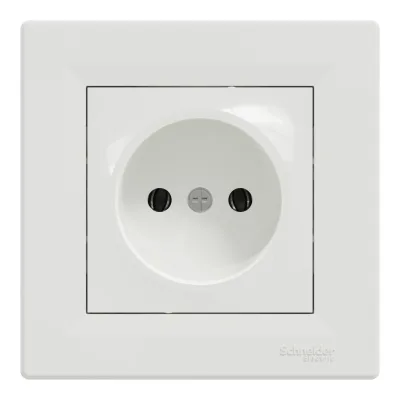 Розетка Schneider Electric ASFORA без заземлення біла (EPH3000121)