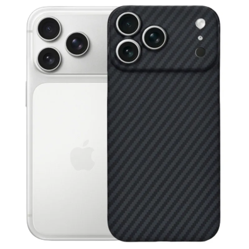Чохол до мобільного телефона BeCover FIBRA Carbonite MagSafe Apple iPhone 17 Pro Black (715409)