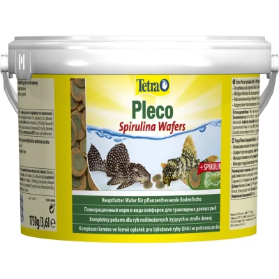 Корм для риб Tetra Pleco Spirulina Wafers для травоїдних донних рибок 1.75 кг (пластинки) (4004218814745)