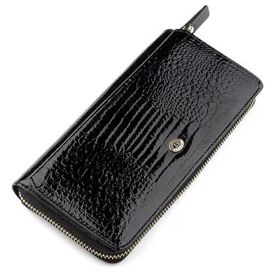 Гаманець ST Leather Натуральна шкіра Чорний (18437)