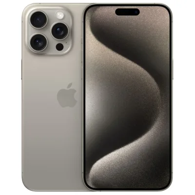 Мобільний телефон Apple iPhone 15 Pro Max 256Gb Natural Titanium eSim (REF B) BREEZY (2BMU683)