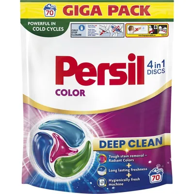 Капсули для прання Persil 4in1 Discs Color Deep Clean 70 шт. (9000101846300)