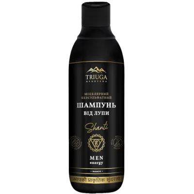 Шампунь Triuga Shanti for men від лупи Міцелярний Безсульфатний 550 мл (4820164642221)