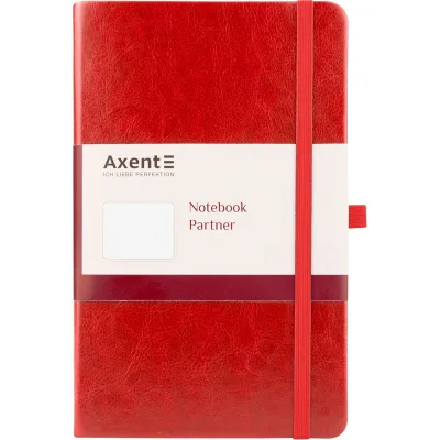 Блокнот Axent Partner Lux, 125х195, 96арк, кл, червоний (8202-06-A)