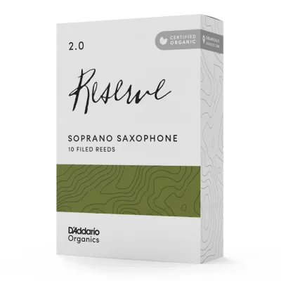 Тростина для саксофона D'Addario Organic Reserve - Soprano Sax #2.0 - 10 Pack (ODIR1020)
