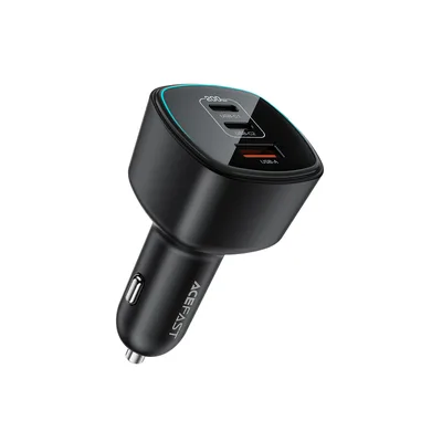 Зарядний пристрій Acefast 2xUSB-C + 1xUSB 200W car adapter (6974316285953)