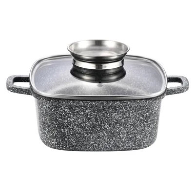 Каструля Gusto квадратна покриття Ceramic Snow 2,8 л (GT-2704-20)