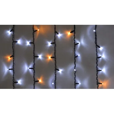 Гірлянда Delux ICICLE 108LED 2x1 м Жовтий flash Білий/Чорний IP44 (90015178)