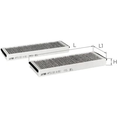 Фільтр салону ALPHA FILTER AF5133a-2