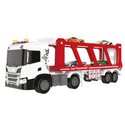 Спецтехніка TechnoDrive серії Large Truck – Автоперевізник Scania (4 машини, світло, звук) (6414KS)