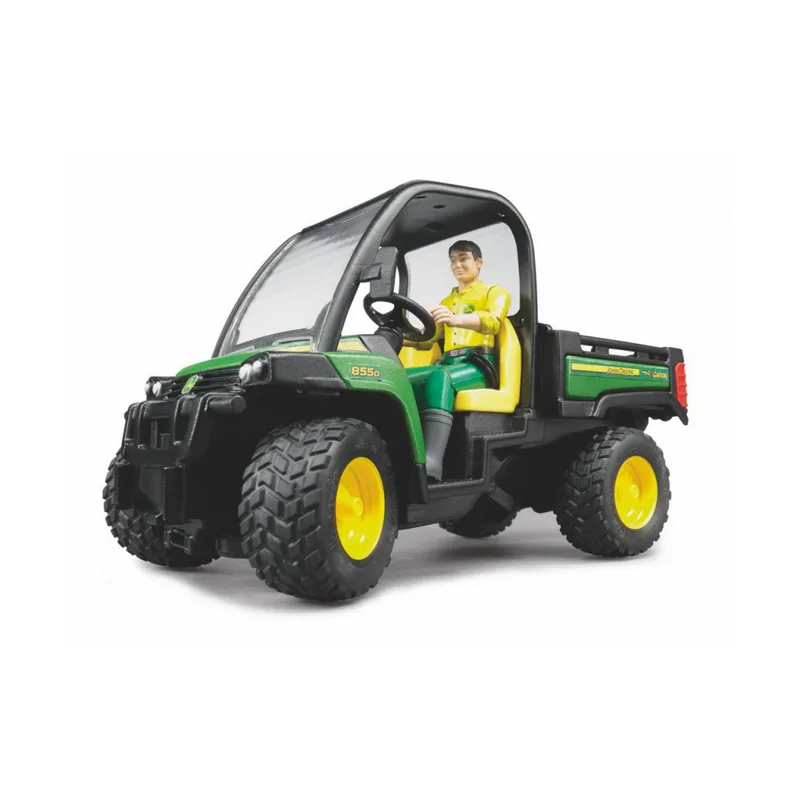 Масштабна модель автомобіля Bruder Автомобіль John Deere Gator XUV 855D з фігуркою (02490)