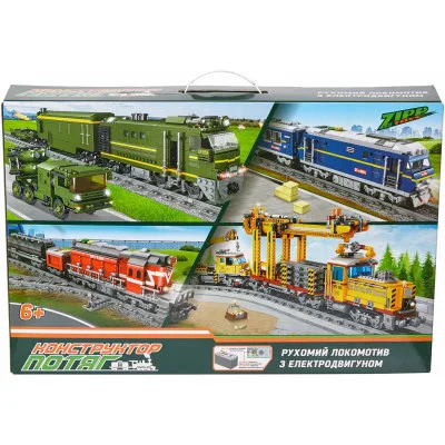 Конструктор ZIPP Toys Потяг DF5 1391 з рельсами, червоний (98219)