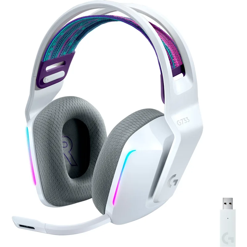 Навушники Logitech G733 Lightspeed Wireless RGB Gaming Headset White (981-000883)
