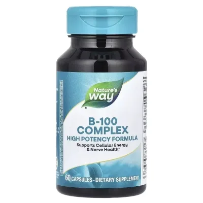Вітамін Nature's Way Комплекс вітамінів B, B-100 Complex, 60 капсул (NWY-40520)