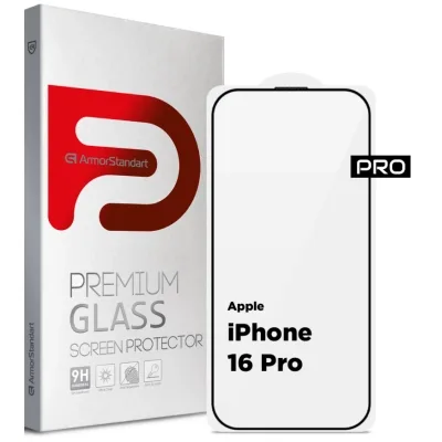 Скло захисне Armorstandart Pro Apple iPhone 16 Pro with mesh (ARM87027)