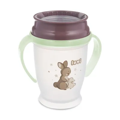 Поїльник-непроливайка Lovi 360 250 мл Night&Day Rabbit (1/610)
