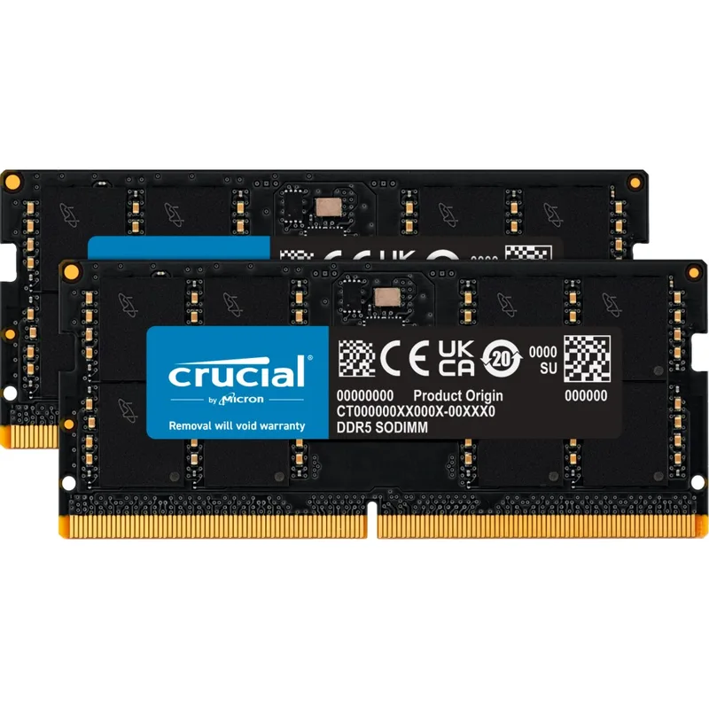 Модуль пам'яті для ноутбука DDR5 96GB (2x48) 5600 MHz Micron (CT2K48G56C46S5)